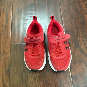Under Armour Kids Bright Red Sneakers